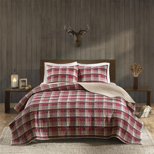 Tasha - King Quilt Mini Set - Red Woolrich