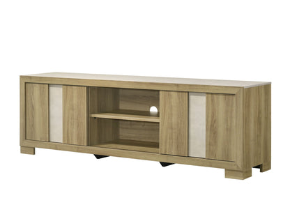 Rangley - TV Stand - Driftwood Crown Mark