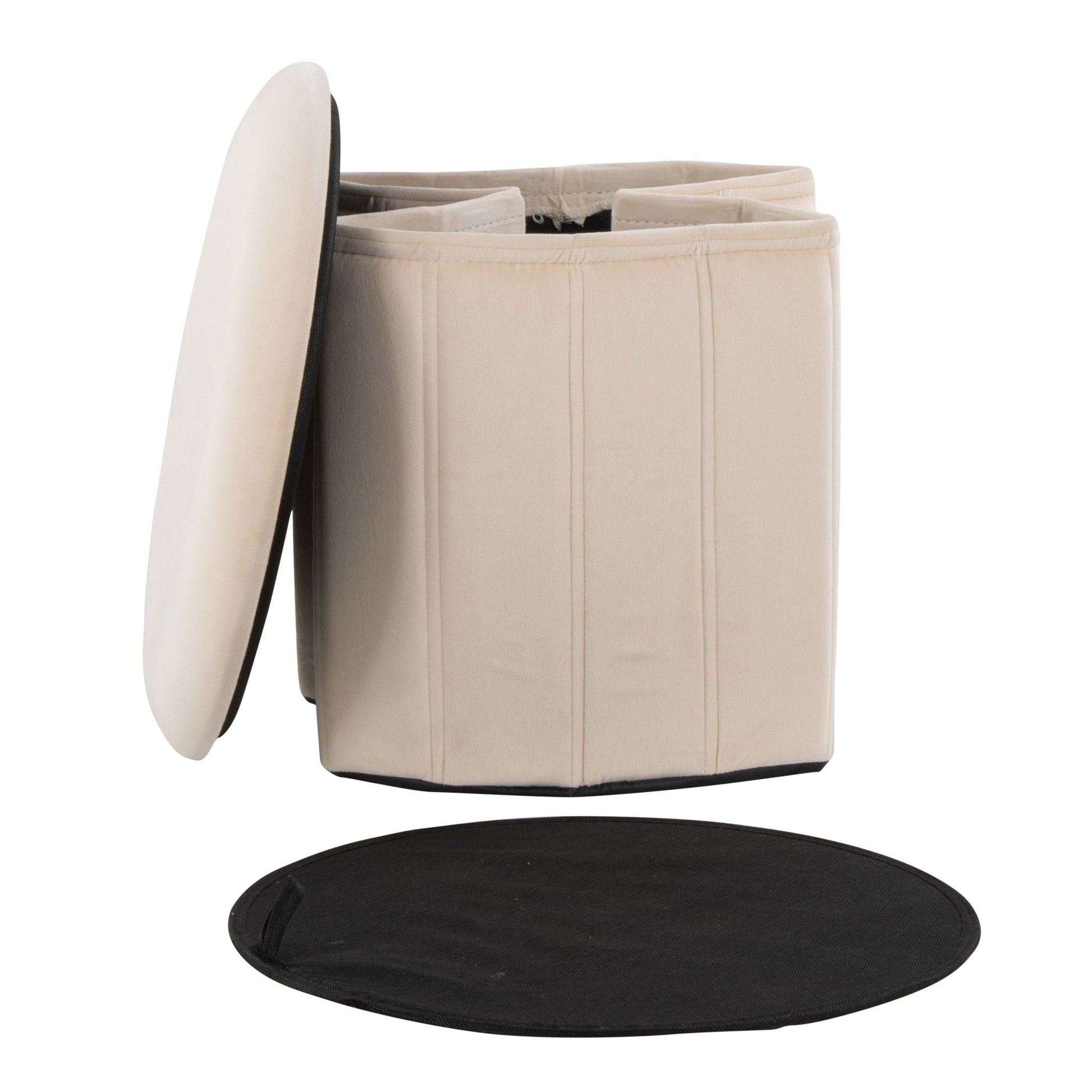Lindsey - Contemporary / Glam Folding Storage Ottoman Lumi Source