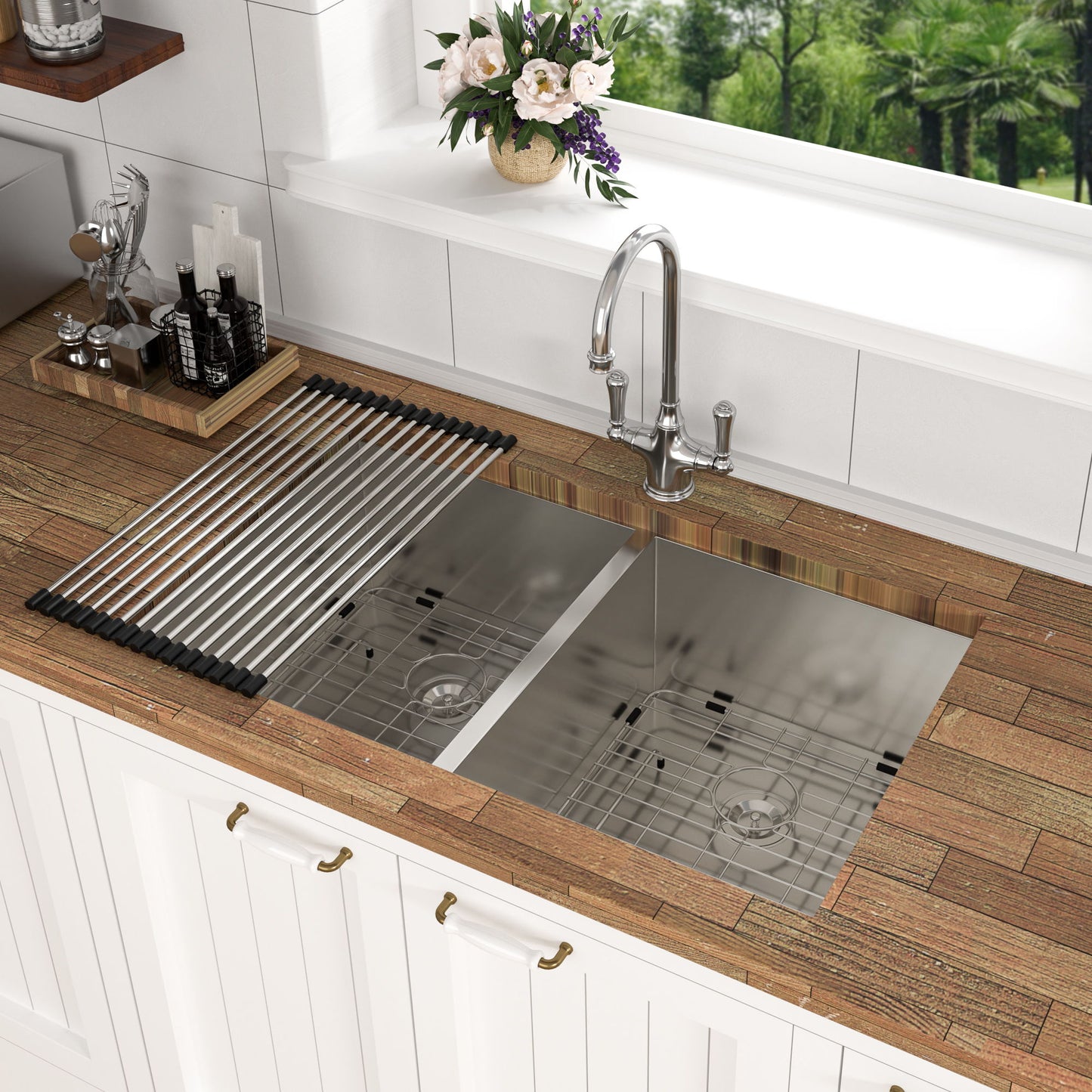 Modern Double Bowl Undermount Sink Design With 10" Deep Basins Daily Nest
