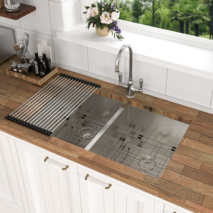 Modern Double Bowl Undermount Sink Design With 10" Deep Basins Daily Nest