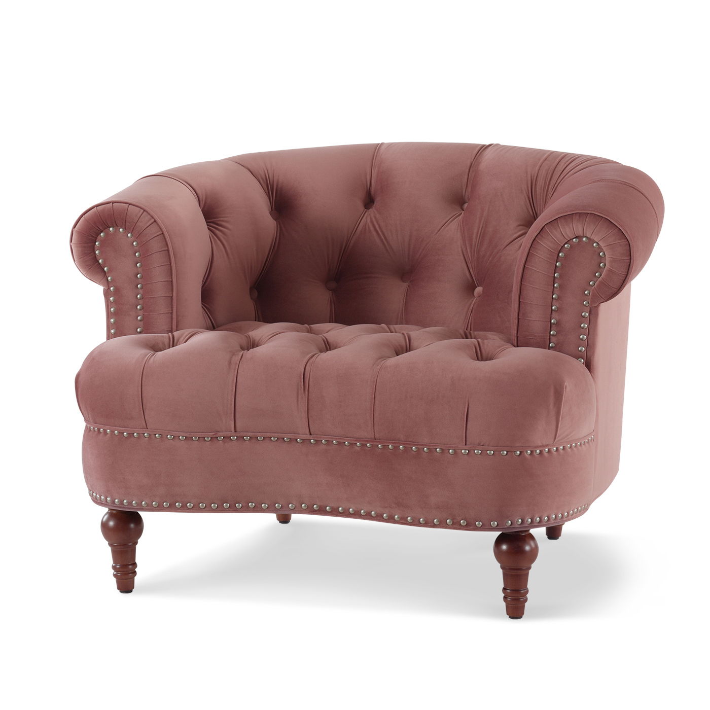 La Rosa - Victorian Tufted Upholstered Accent Chair Jennifer Taylor Home