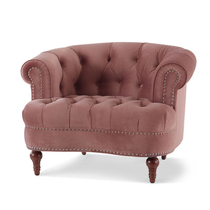 La Rosa - Victorian Tufted Upholstered Accent Chair Jennifer Taylor Home