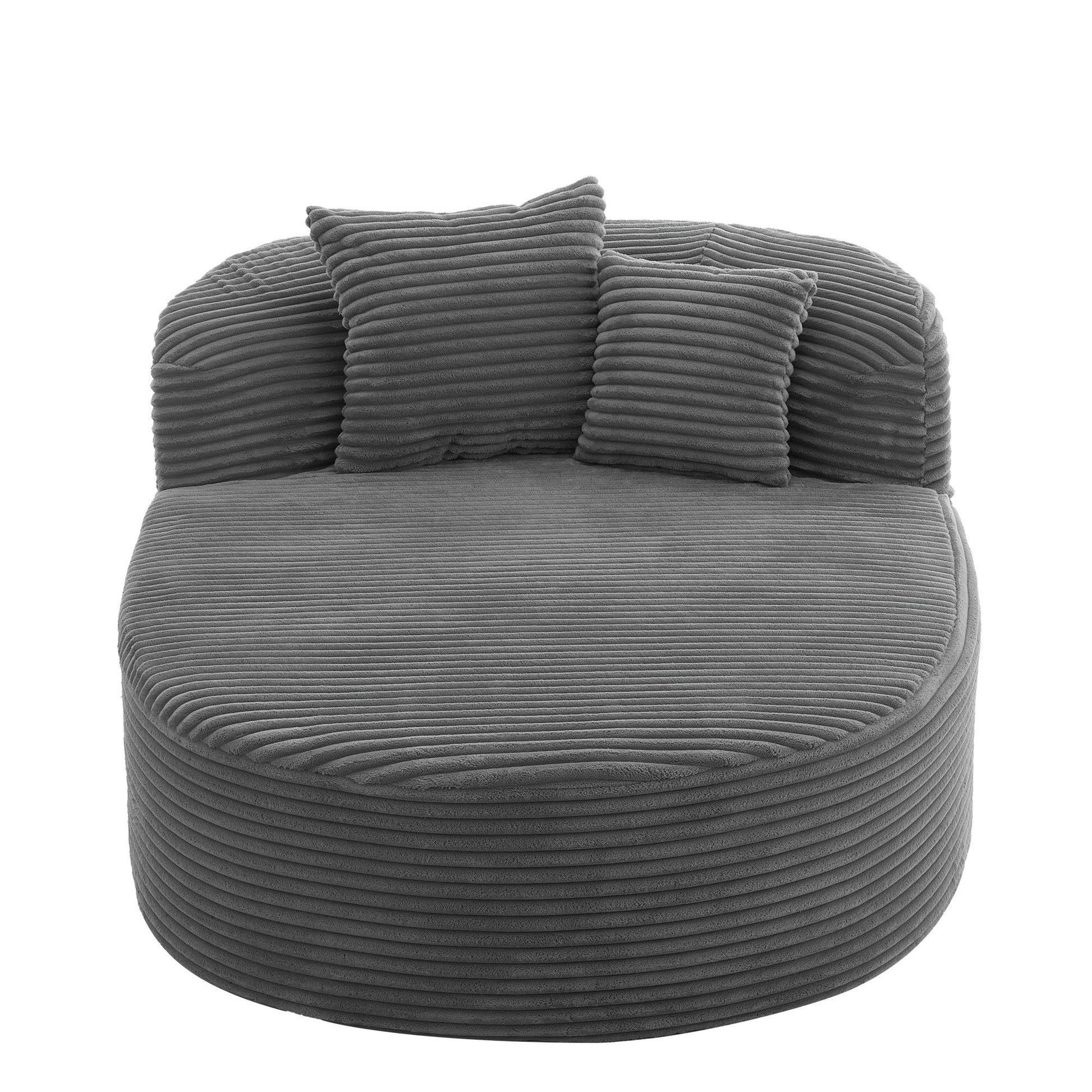 Modern Chaise Lounge Sofa Boneless Couch With Supportive Pillows Hearth and Haven