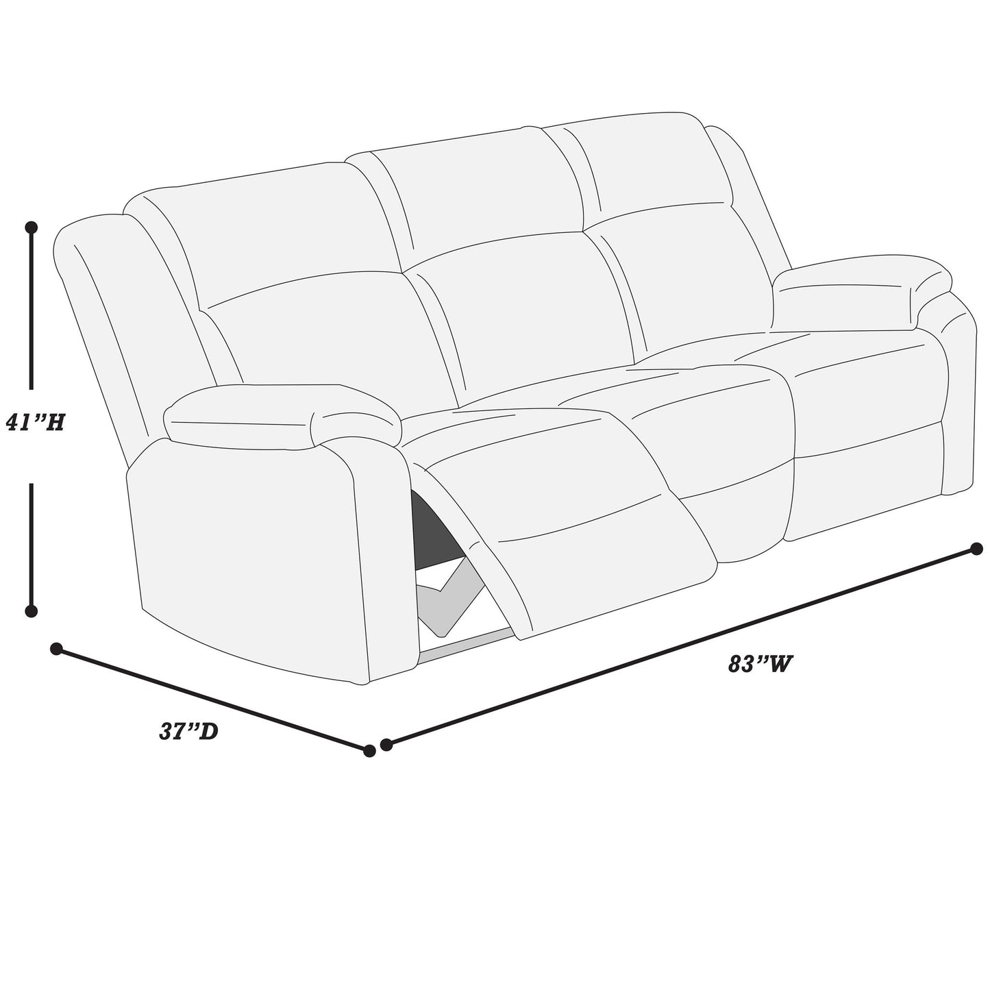 Modern Motion Sofa Set Home Essentials