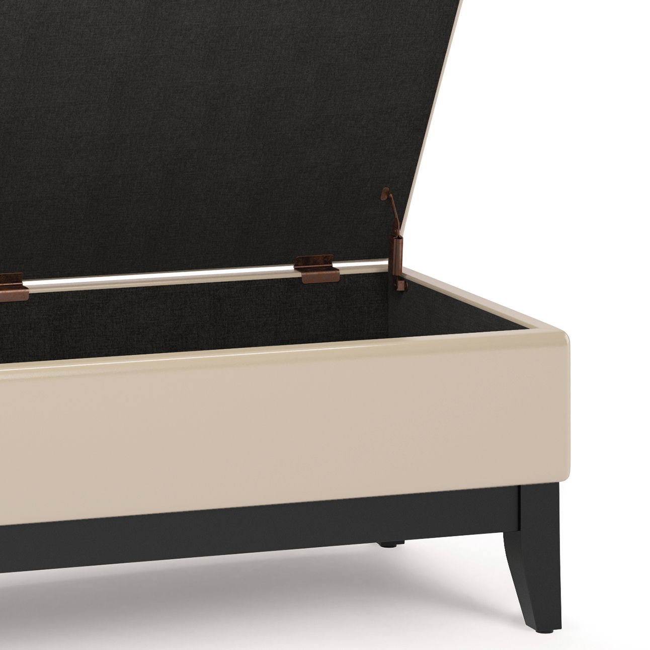 Oregon - Contemporary Storage Ottoman Bench With Tray Simpli-Home