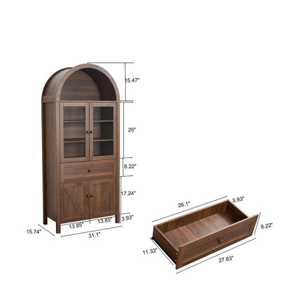 Retro Dome Cabinet With Large Storage Space Home Essentials