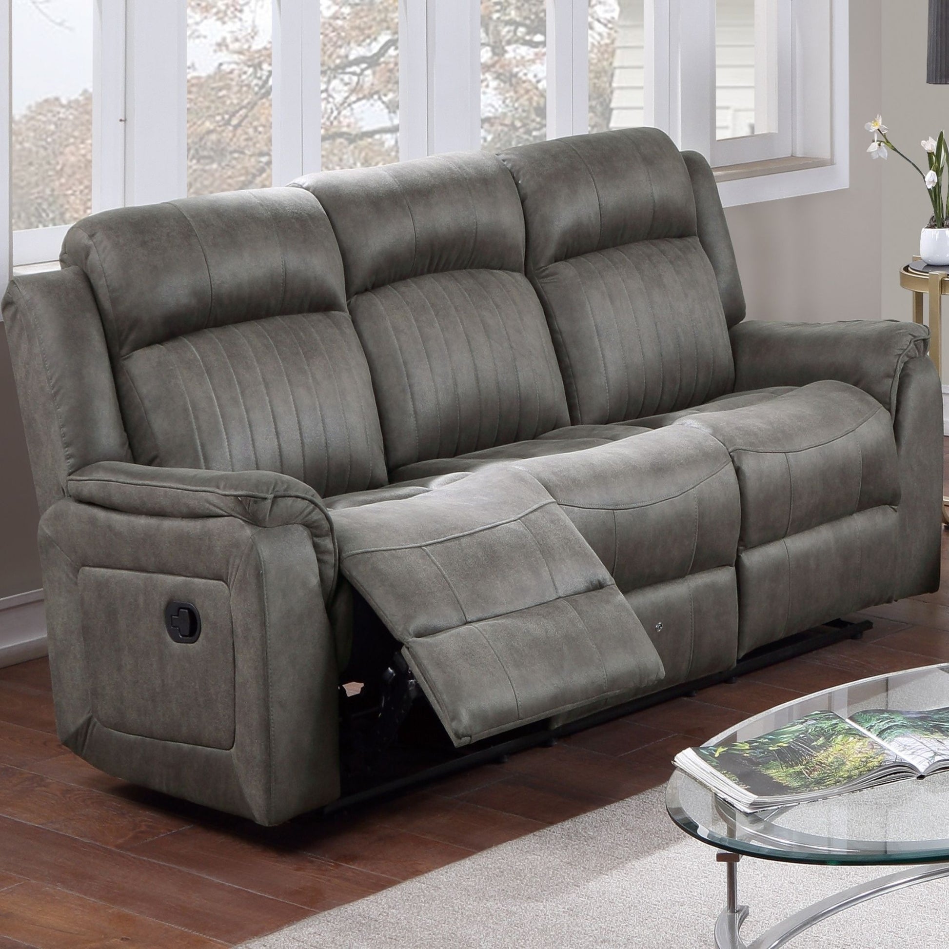 Contemporary Living Room Set, Horizontal And Vertical Tufting Home Essentials