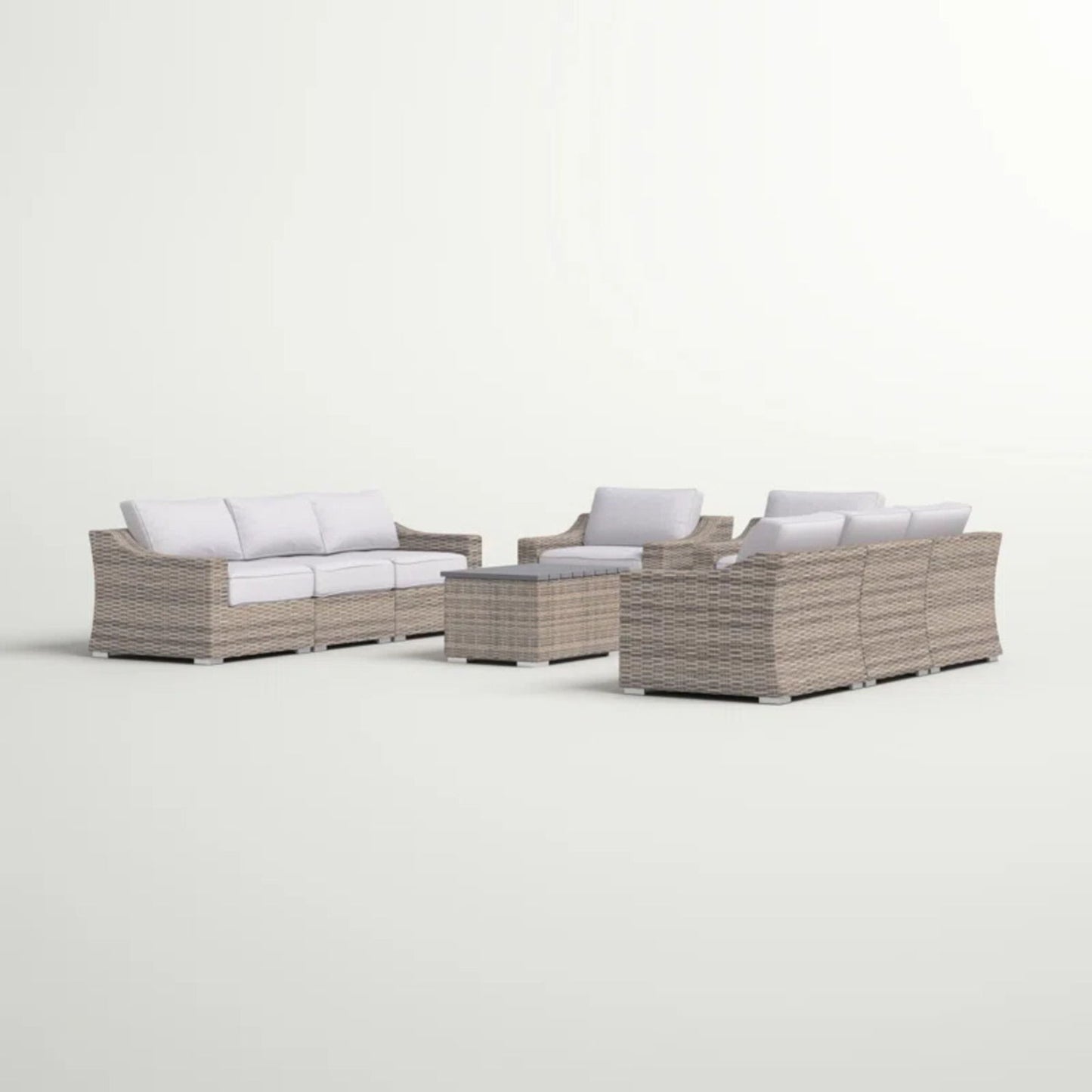 Stylish Sofa Seating Group With Cushions Perfect For Outdoor Gatherings LSI Patio Furniture