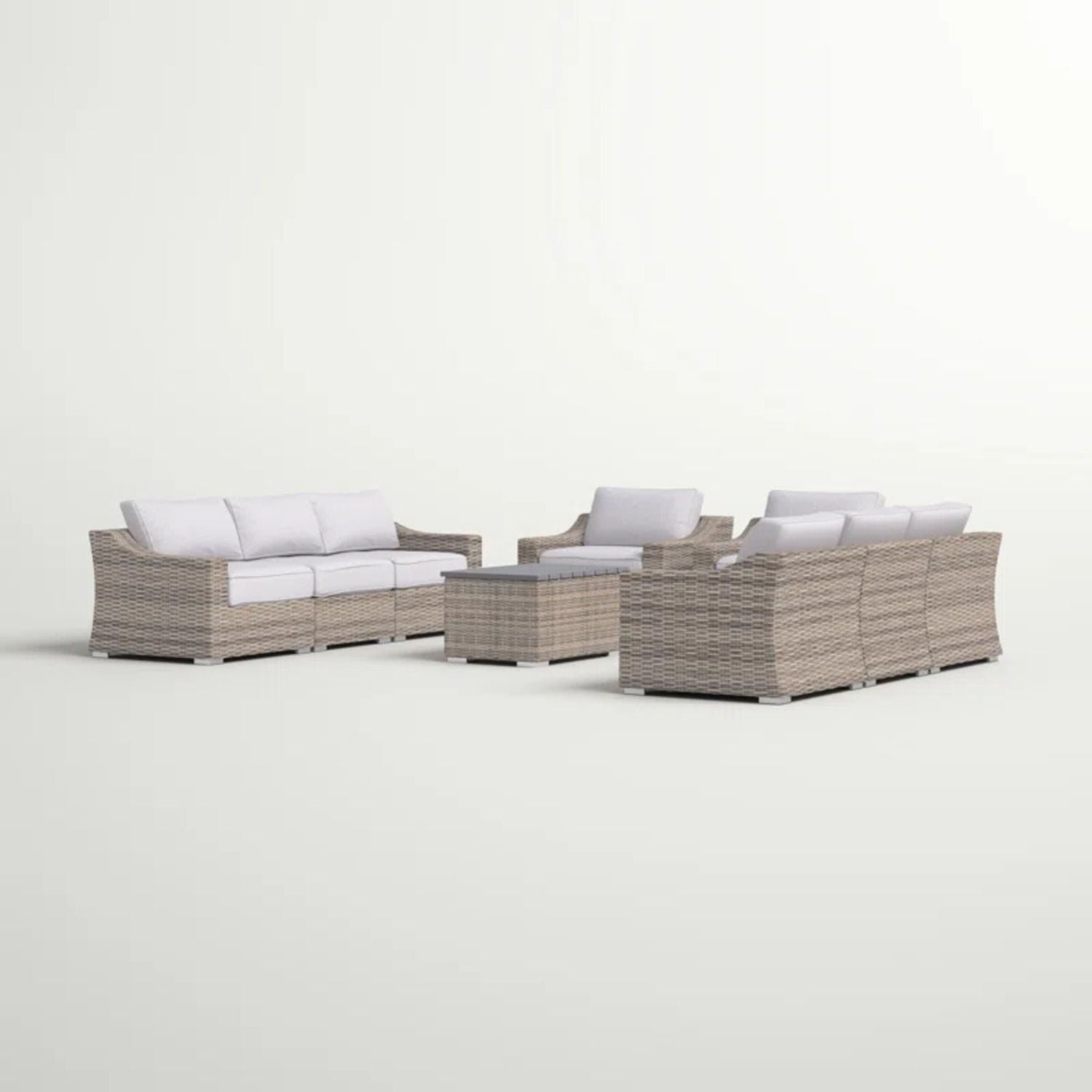 Stylish Sofa Seating Group With Cushions Perfect For Outdoor Gatherings LSI Patio Furniture