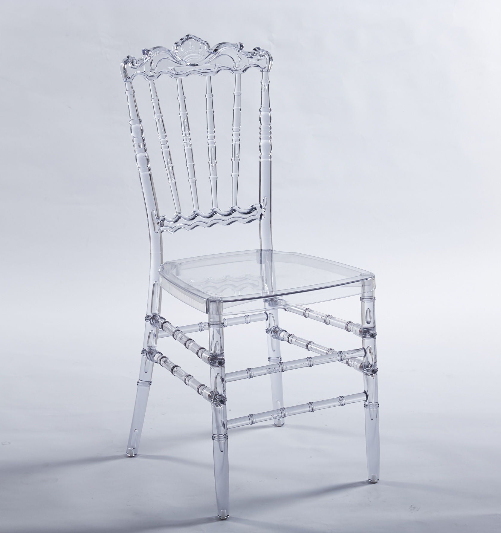 Dining Chair With Plastic Seat, Welding Chair (Set of 4) - Transparent Home Essentials