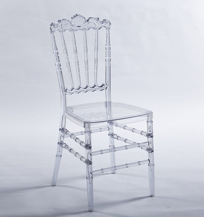 Dining Chair With Plastic Seat, Welding Chair (Set of 4) - Transparent Home Essentials