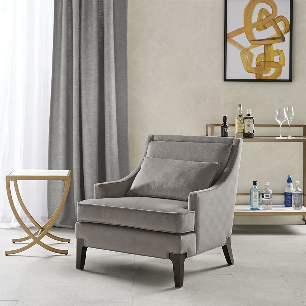 Anna - Arm Accent Chair - Light Gray Martha Stewart