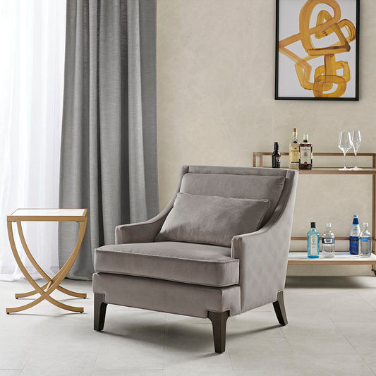 Anna - Arm Accent Chair - Light Gray Martha Stewart