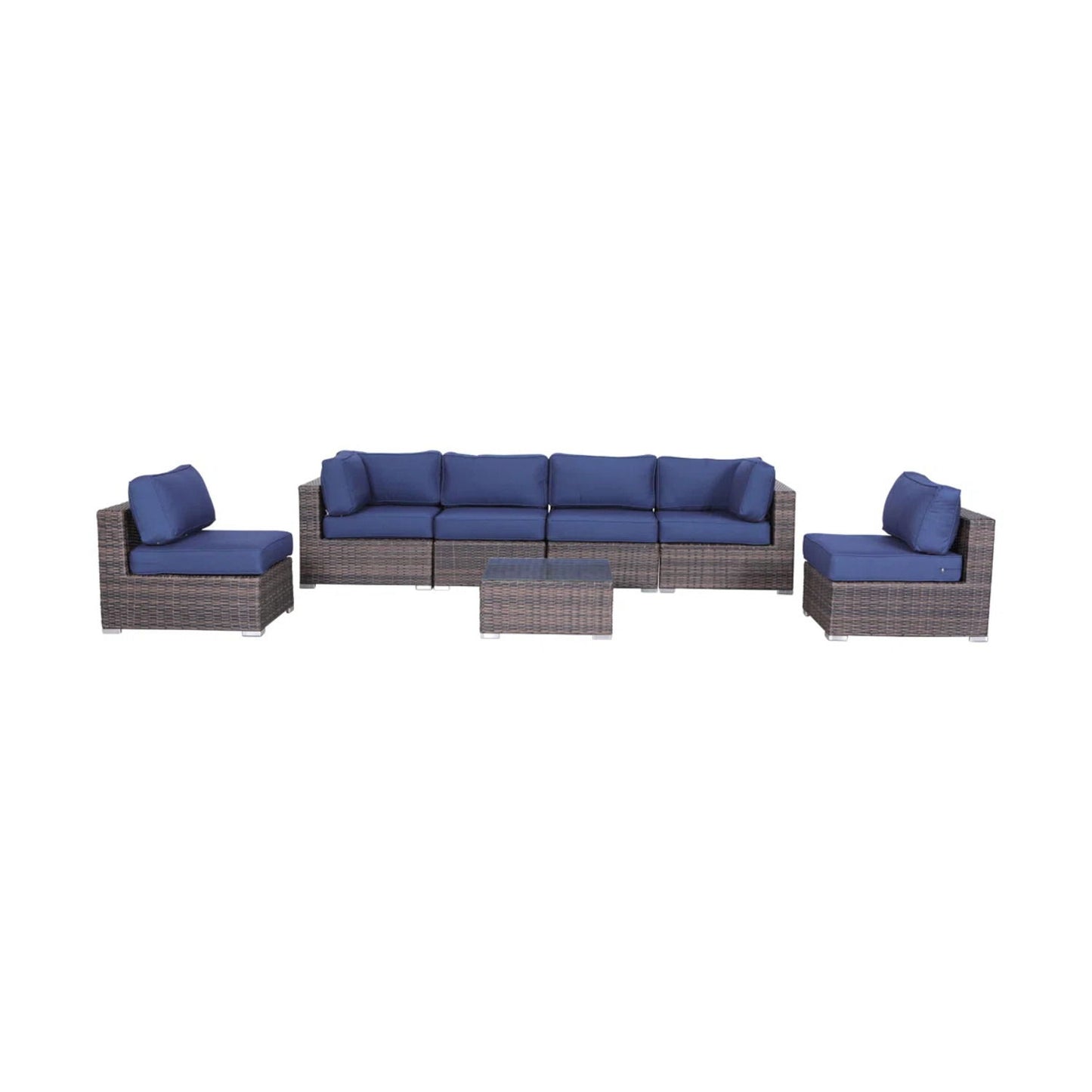 Outdoor Wicker Seating Group With Cushions LSI Patio Furniture