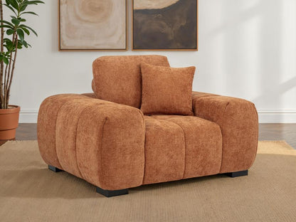 Octavia - Fabric Upholstered Track Arm Accent Chair Coaster Fine Furniture