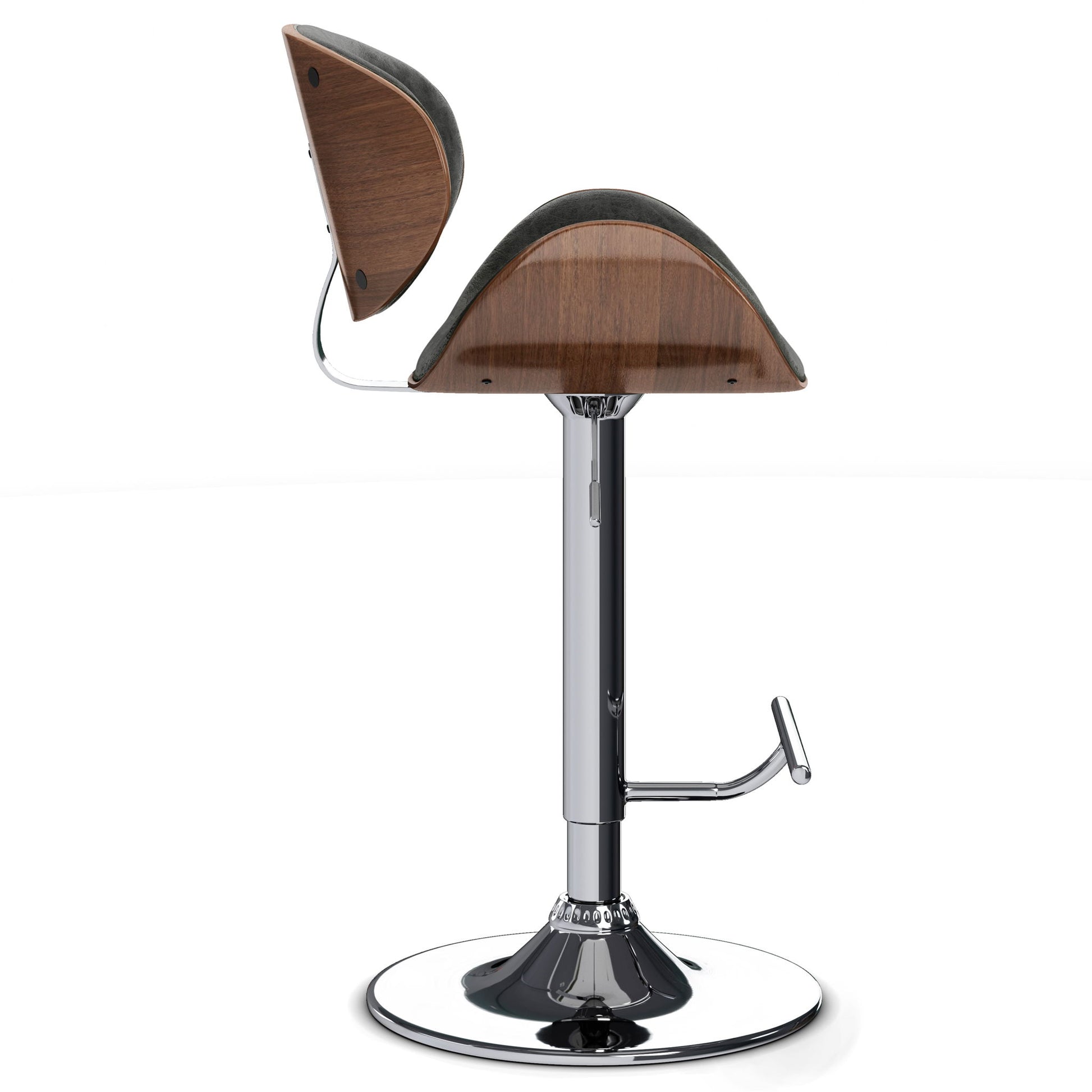 Marana - Multifunctional Handcrafted Bentwood Adjustable Swivel Bar Stool Simpli-Home