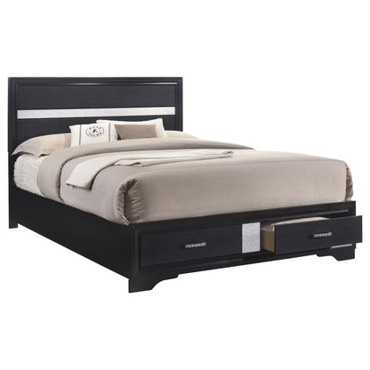 Miranda - Storage Wood Panel Bed CoasterEveryday