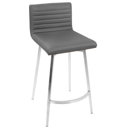 Mason - Contemporary Swivel Counter Stool (Set of 2) Lumi Source