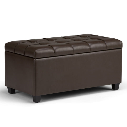 Sienna - Transitional Storage Ottoman Bench Simpli-Home