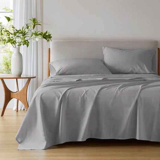 Cotton 144TC - Queen Solid Sheet Set - Dark Gray Super Listing