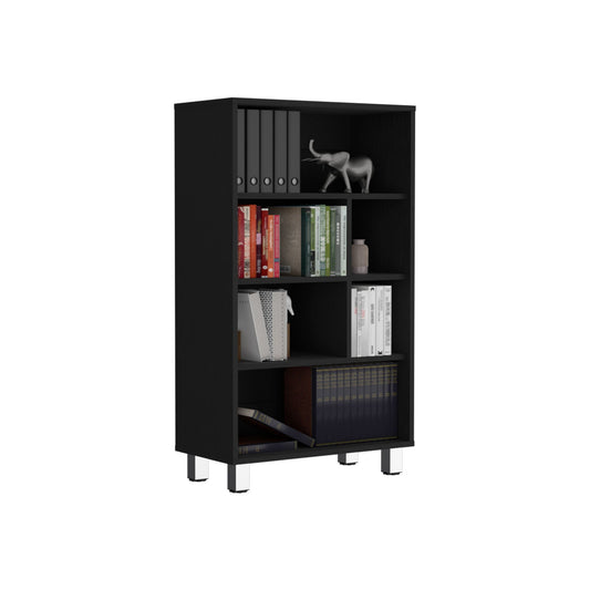 Bookcase, 6 Shelves, 4 Legs - Black Home Essentials