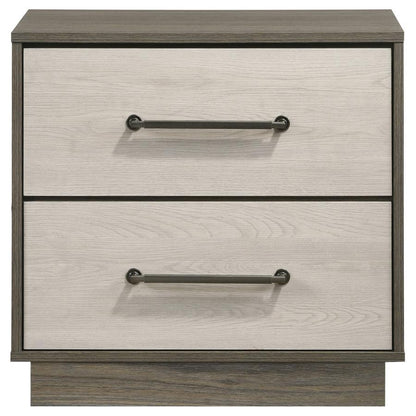 Fenwick - 2-Drawer Nightstand Bedside Table - Gray Oak Coaster Fine Furniture