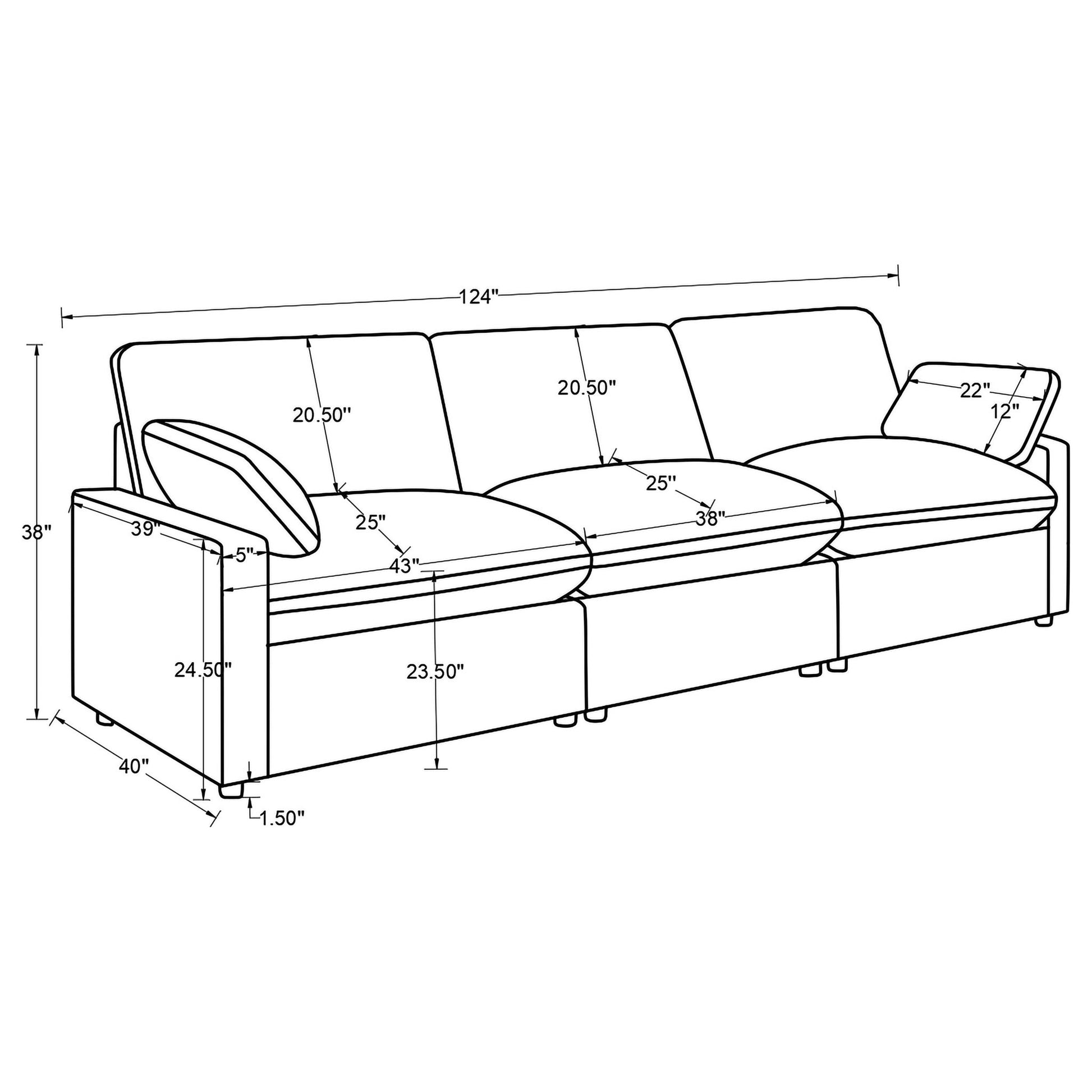 Hollander - Modular Power Reclining Sofa - Gray Furniture Max