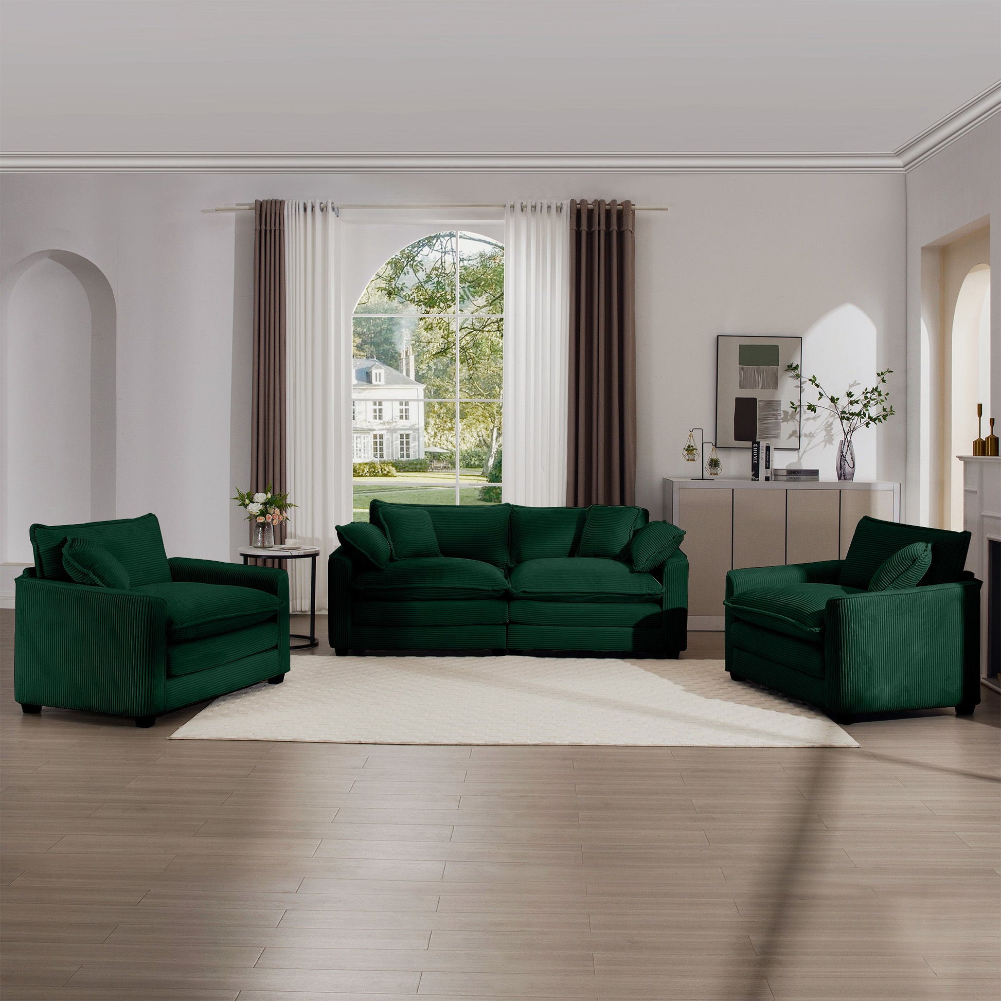 Elegant Oversized Sectional Sofa Set With Deep Seats And Flexible Layout Home Essentials