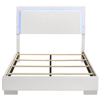 Felicity - Wood LED Panel Bed CoasterEssence