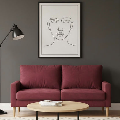 Upholstered Loveseat Sofa, 2 Seater Couch For Living Room Apartment US Pride