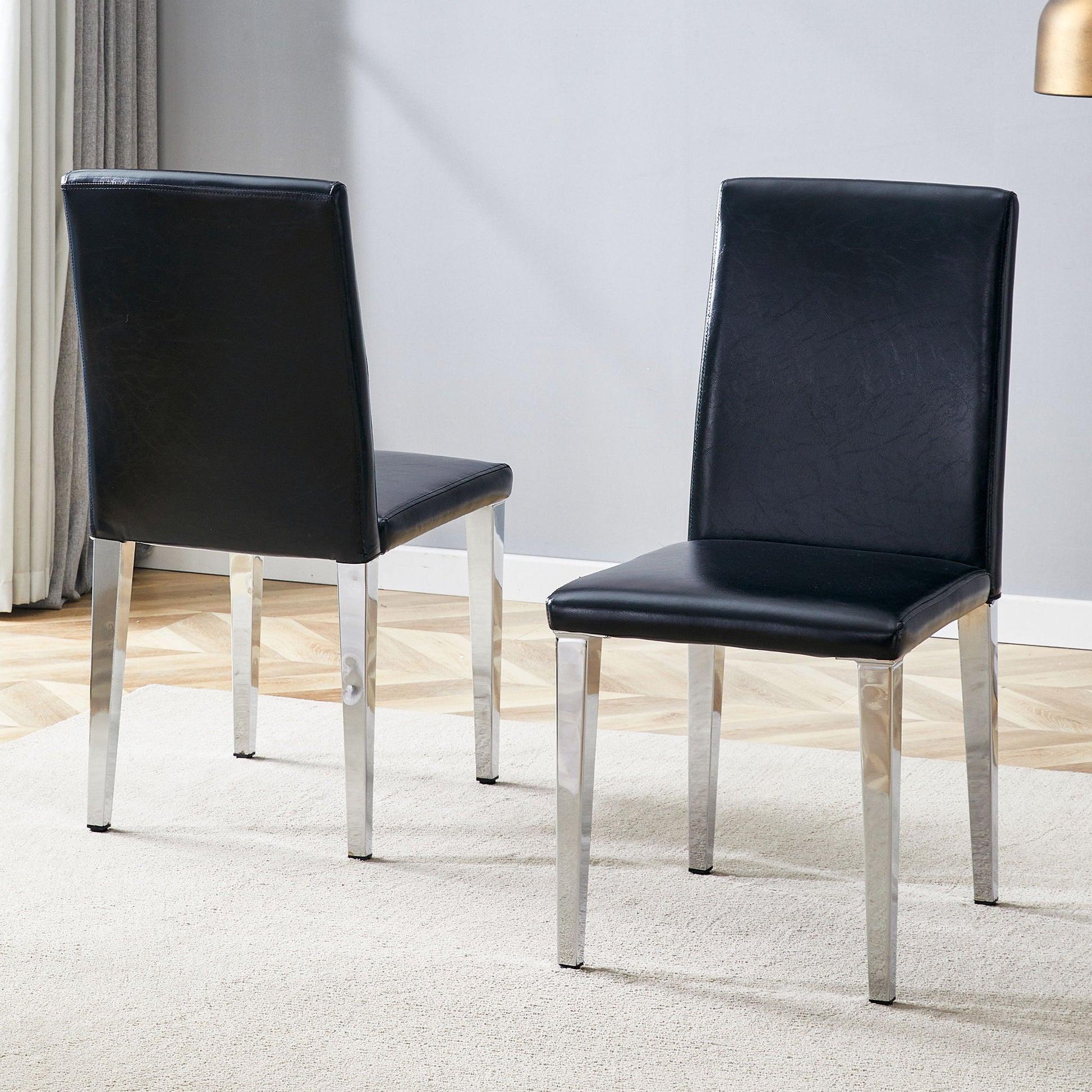 Simple And Versatile Dining Chairs With Metal Legs Home Essentials