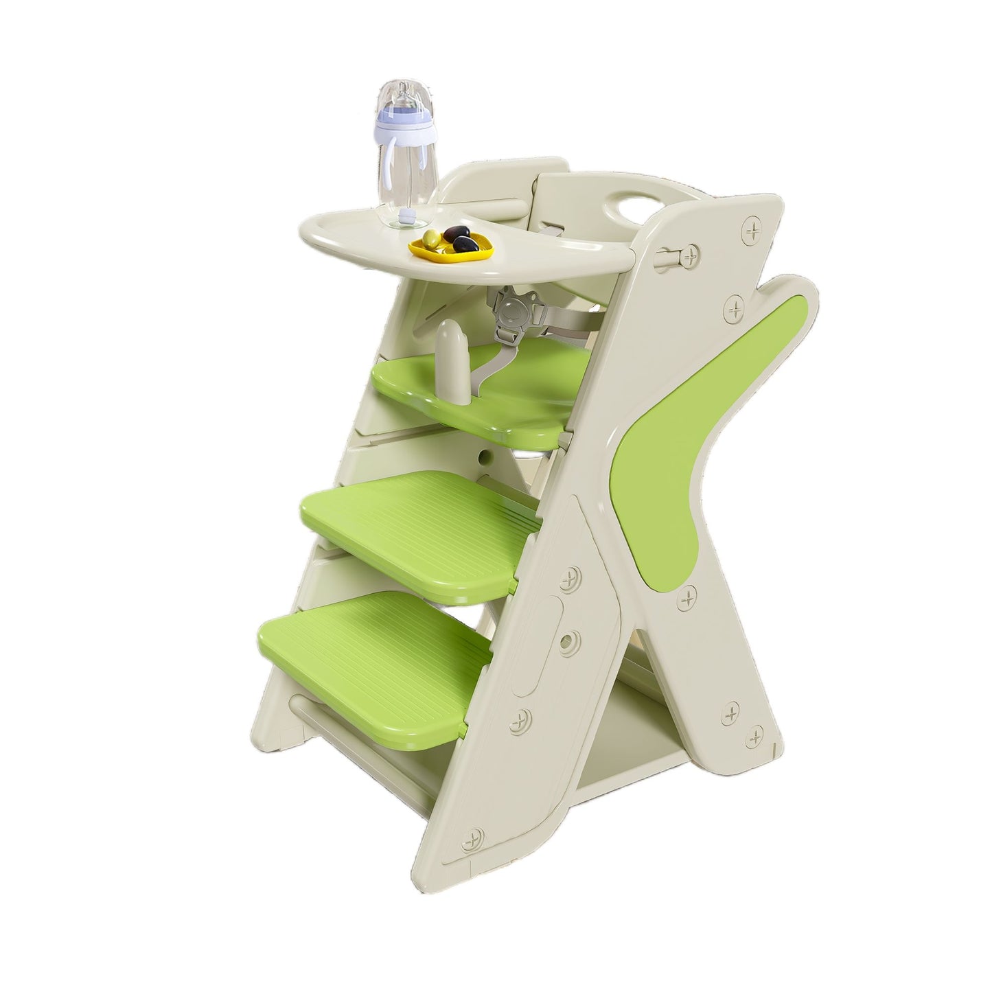Multifunctional Growing Up Dining Chair With Adjustable Height And 5 Point Seat Belts Home Essentials