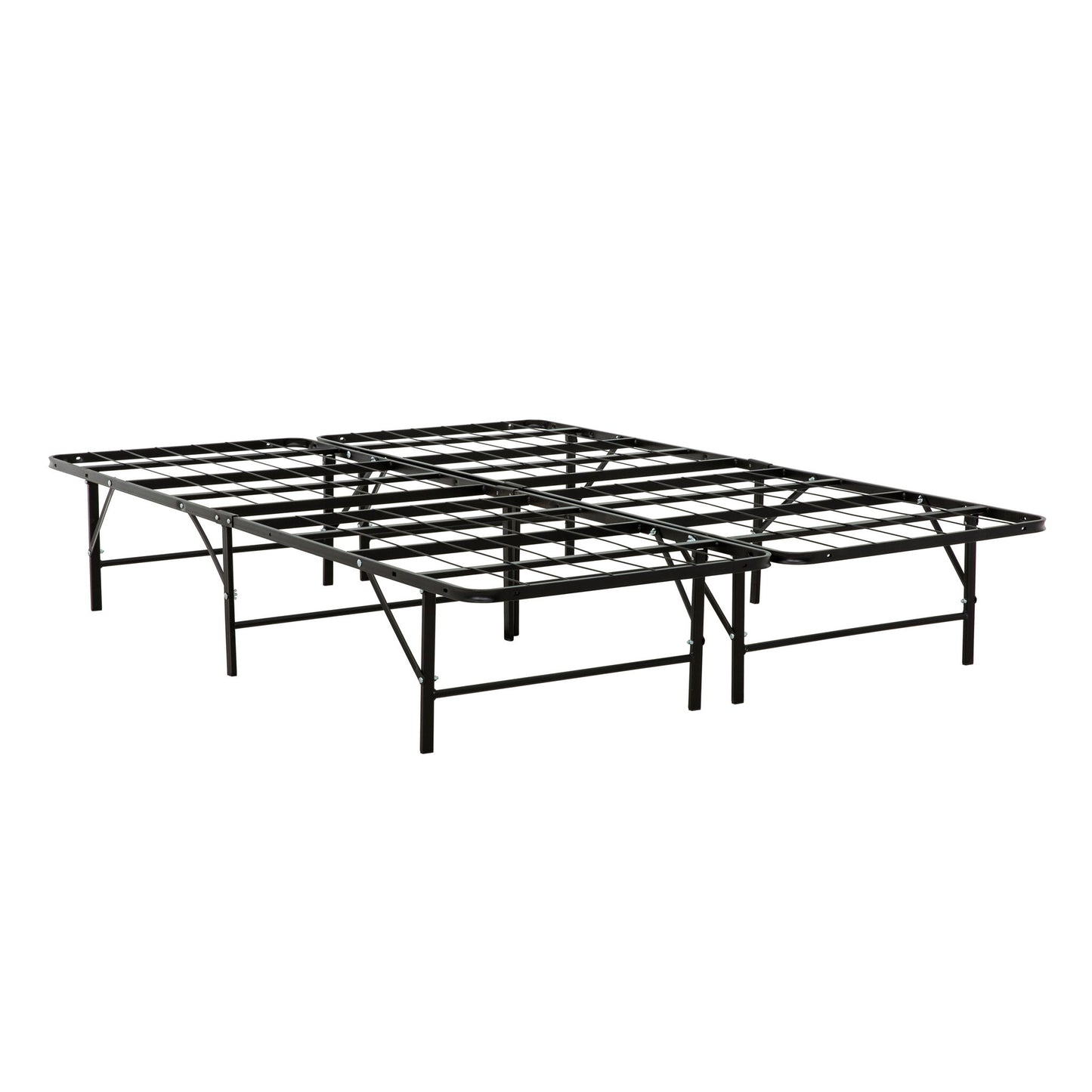 California King Size Bed Base, Mattress Foundation Bed Frame, Bedroom Furniture - Black Home Essentials