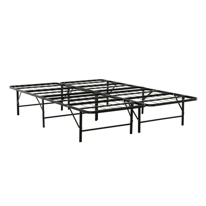 California King Size Bed Base, Mattress Foundation Bed Frame, Bedroom Furniture - Black Home Essentials