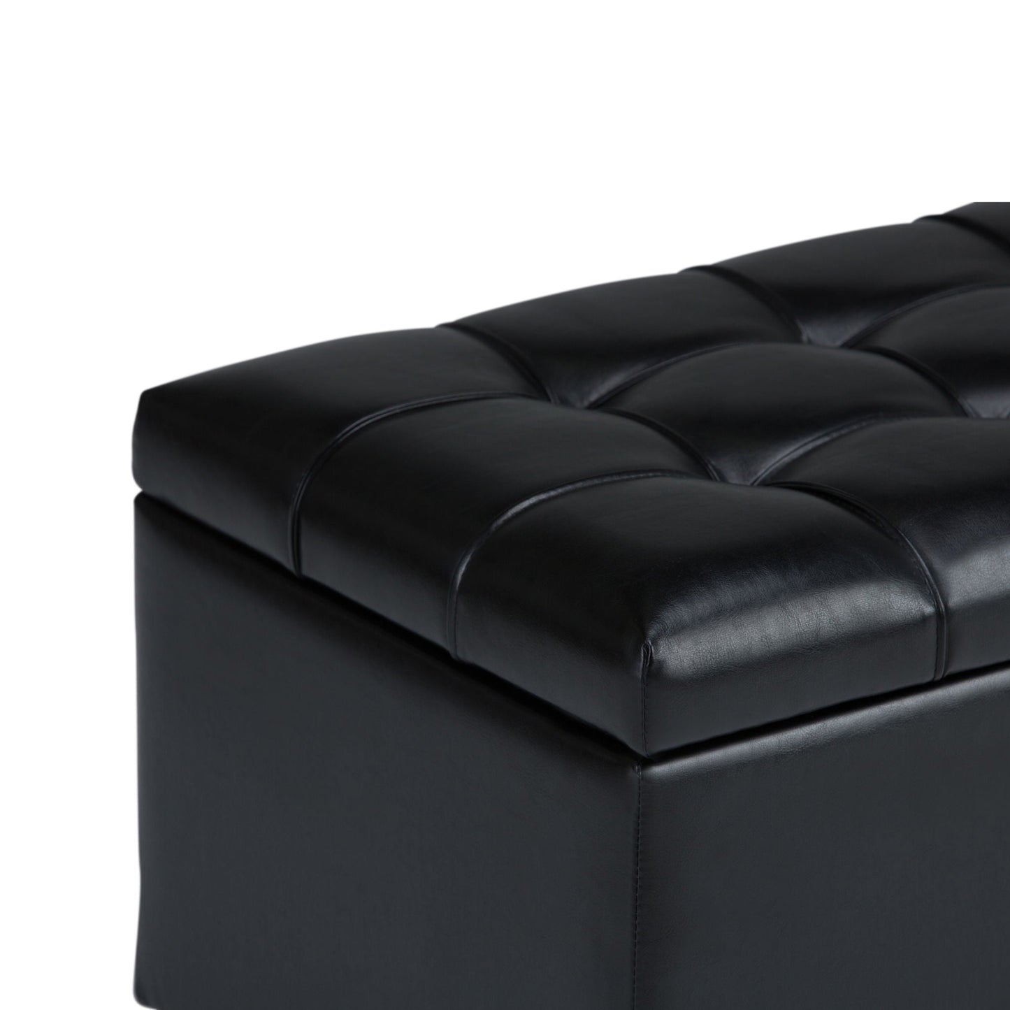 Sienna - Upholstered Storage Ottoman Bench Simpli-Home