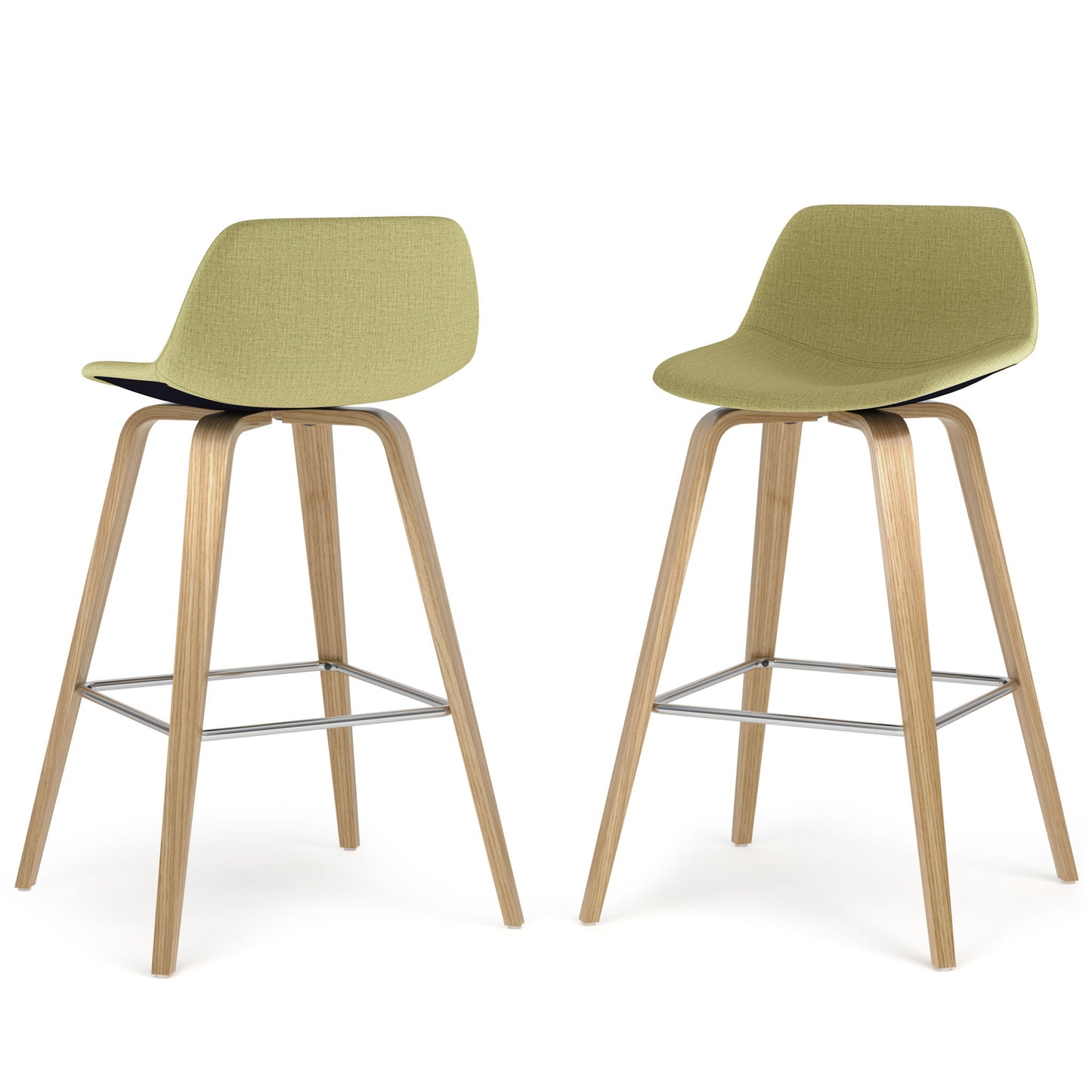 Randolph Bentwood - Upholstered Counter / Bar Height Stool (Set of 2) Simpli-Home