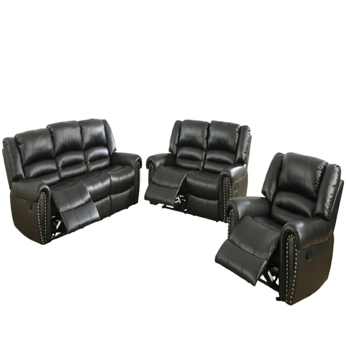 Modern Living Room Set With Nailhead Trim Home Essentials