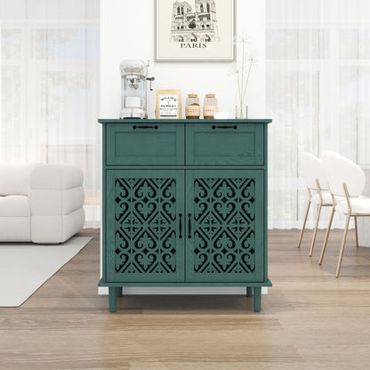 2 Door 2 Drawer Elegant Cabinet Home Essentials