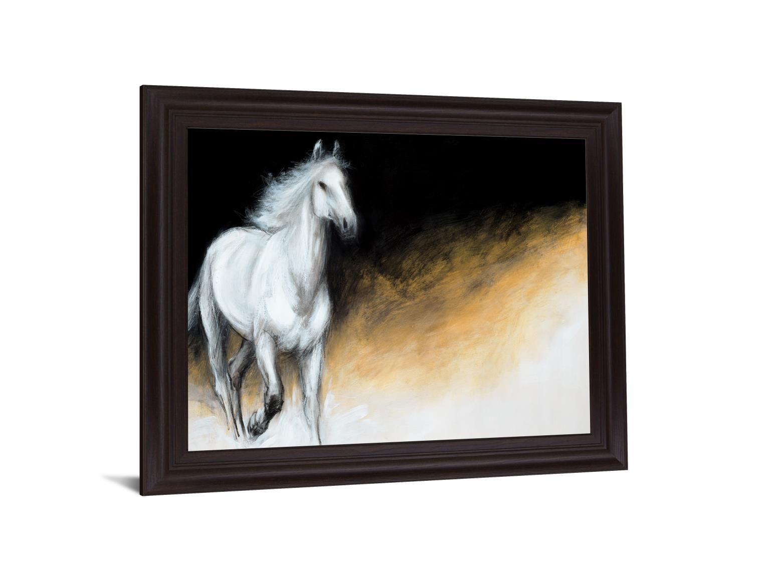 Wild Ember Stallion - 28" x 34" Framed Wall Art Classy Art