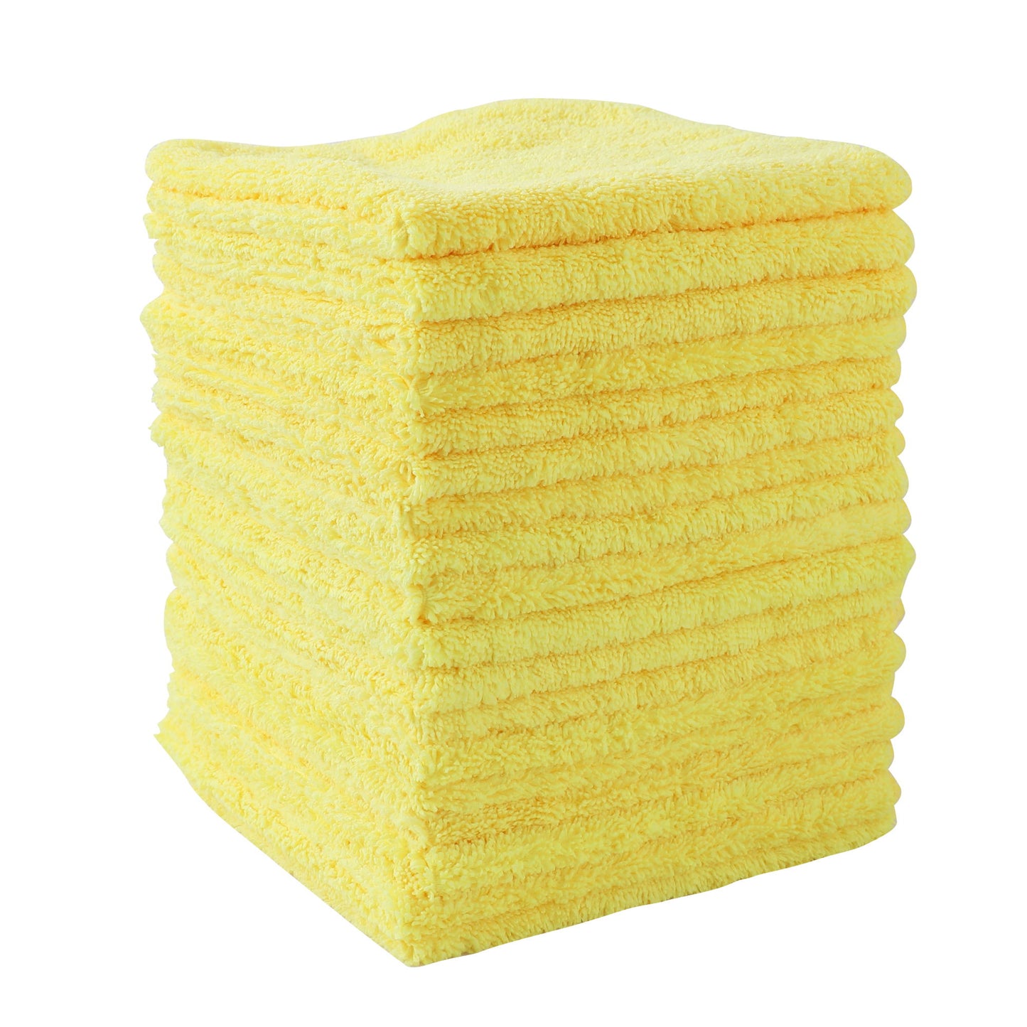 Multifunctional Microfiber Towel For Car Cleaning, Kitchen & Glass Scrubbing - Yellow Daily Nest