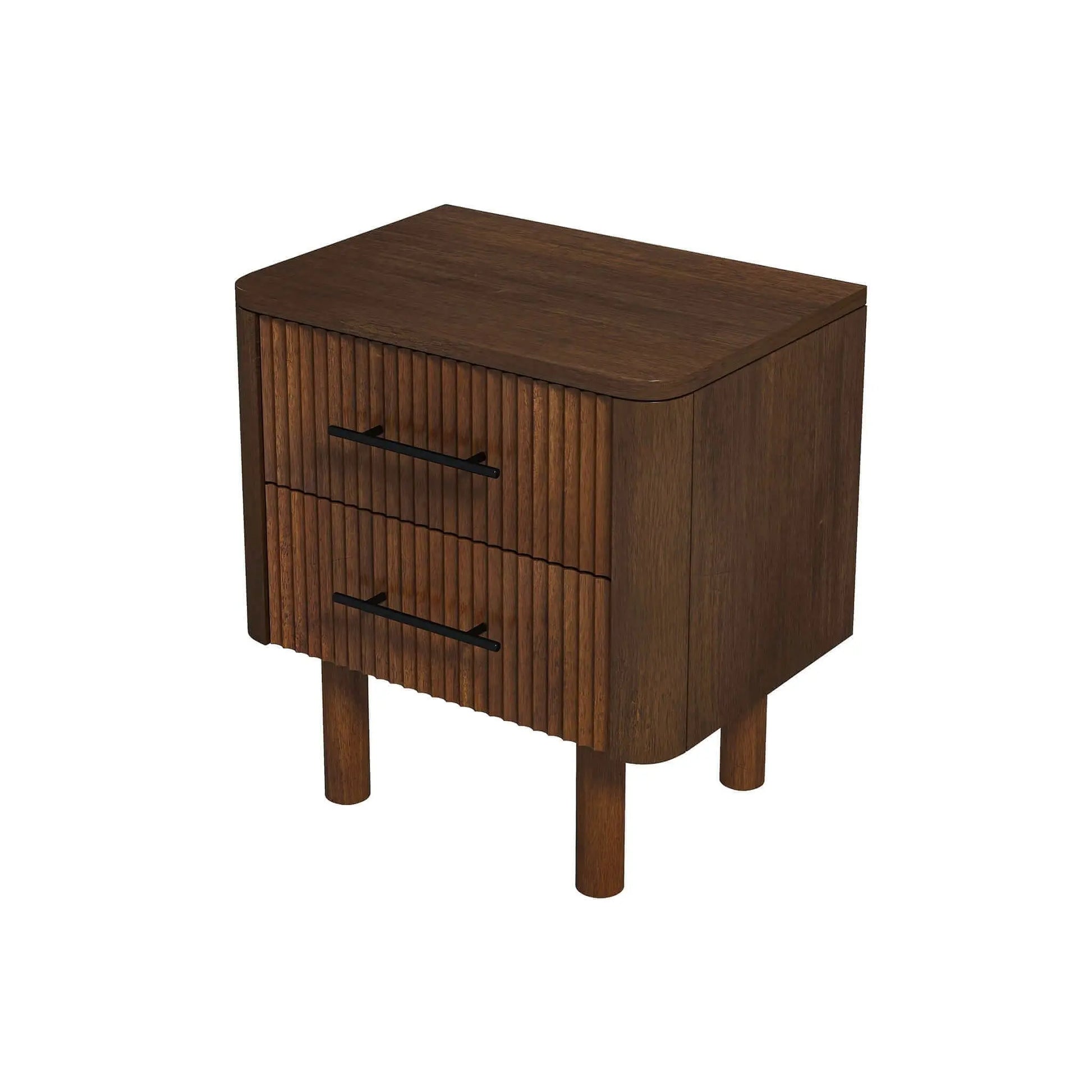 Logan - Nightsd Bed Side Tables With 2 Drawers - Brown Ashcroft Furniture