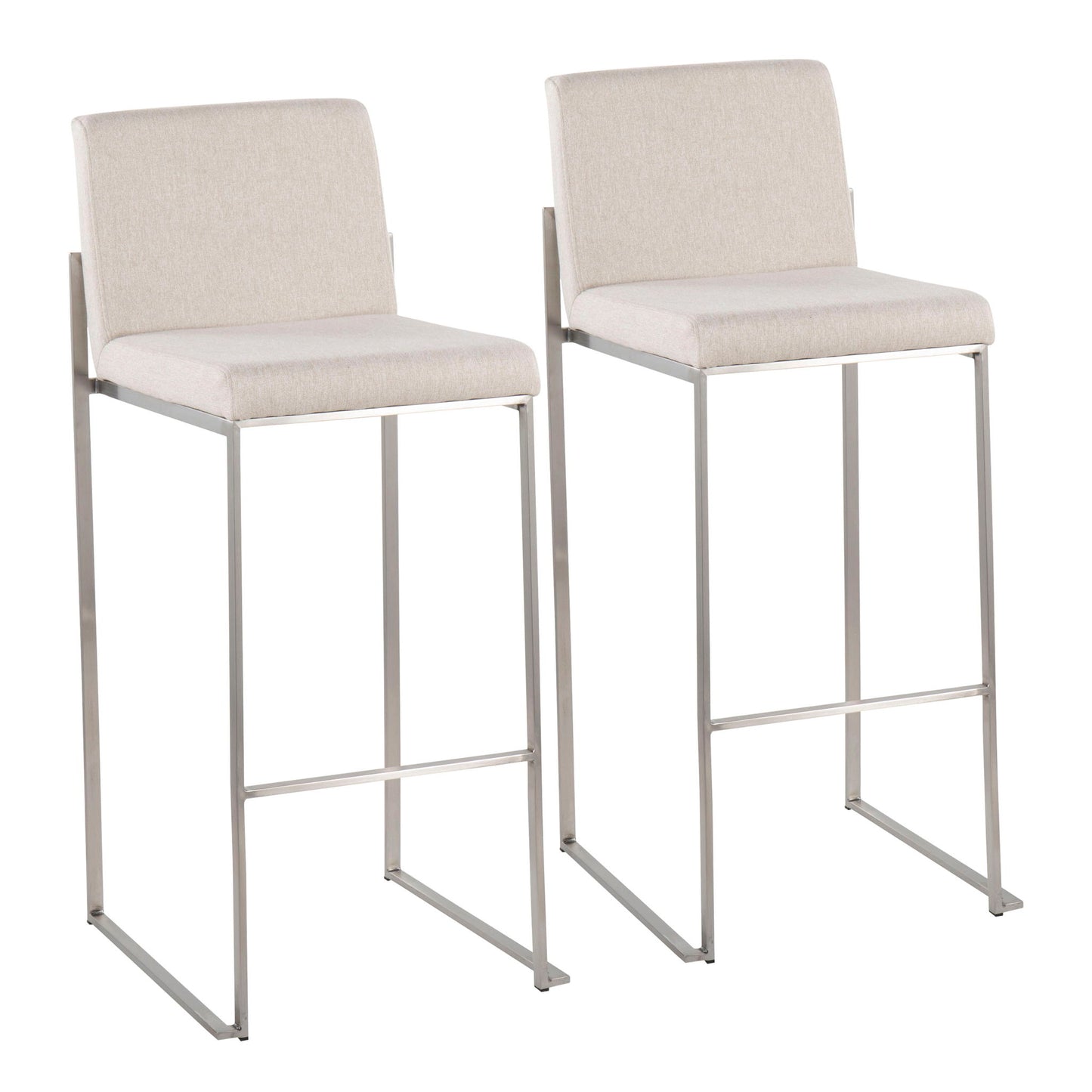 Fuji - Contemporary And Modern Elegance High Back Barstool Lumi Source