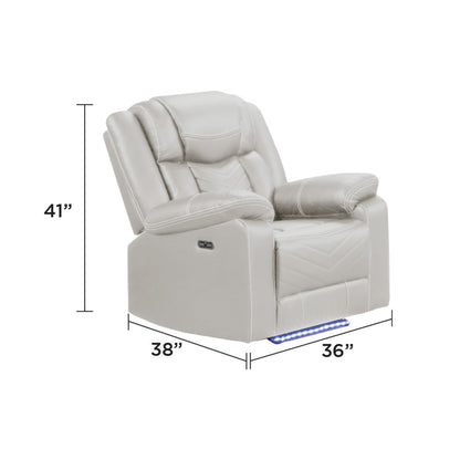 Challenger - LED Power Recliner Chair Matrix Furniture Group