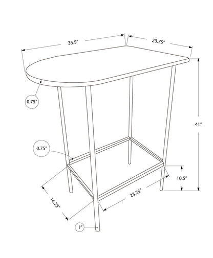 Home Bar Table With Bar Height Small Rectangular For Kitchen 8th Street