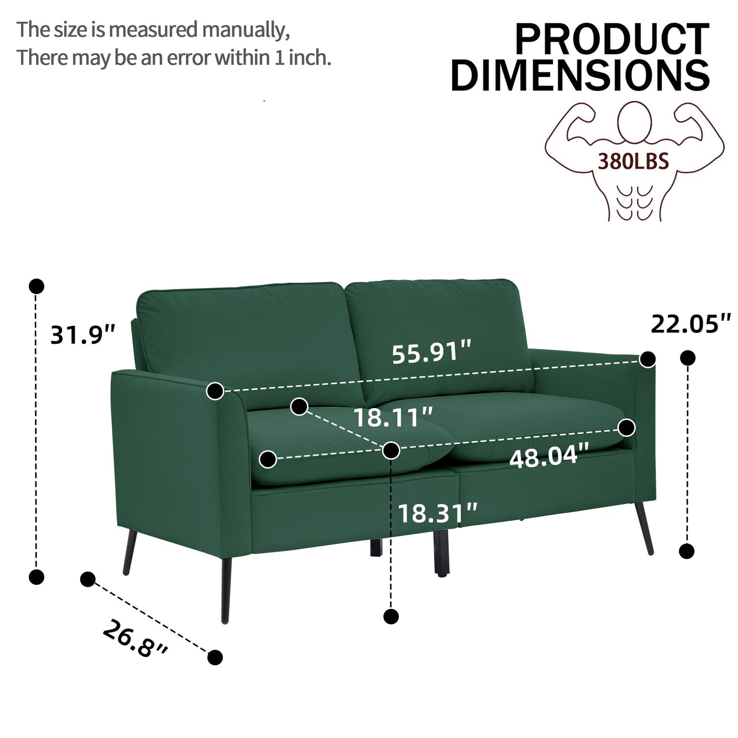 Upholstered Sofa Loveseat For Living Room Home Essentials