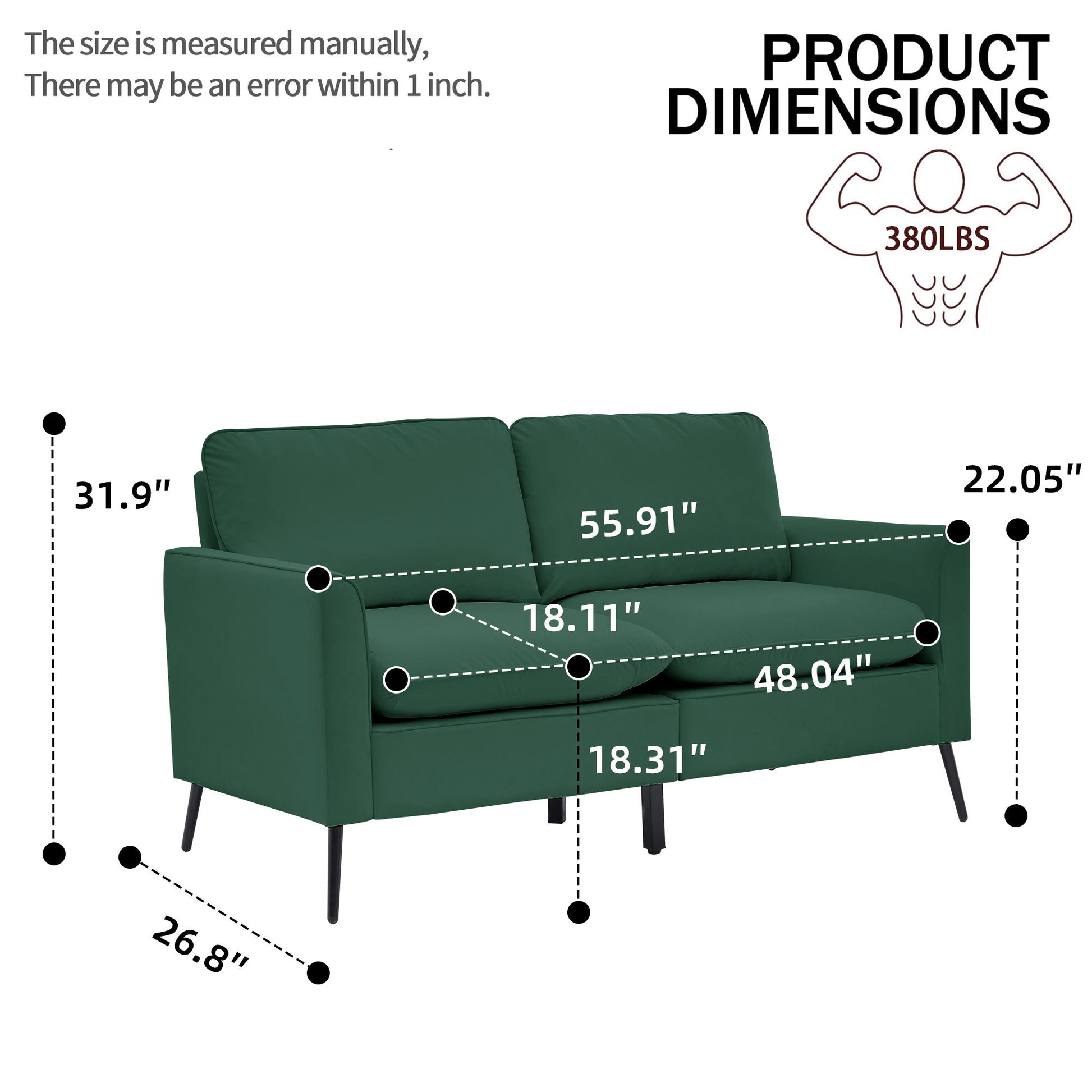 Upholstered Sofa Loveseat For Living Room Home Essentials