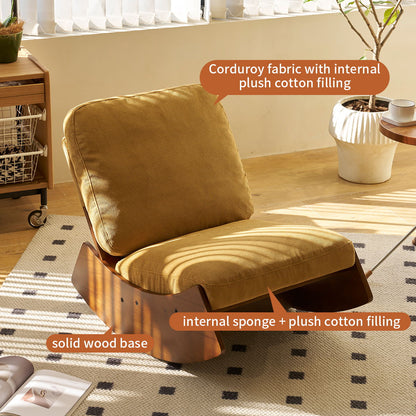 Comfortable High-Quality Upholstery Glider Rocking Chair Home Essentials