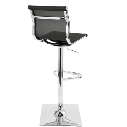 Mirage - Contemporary Adjustable Barstool With Swivel Lumi Source