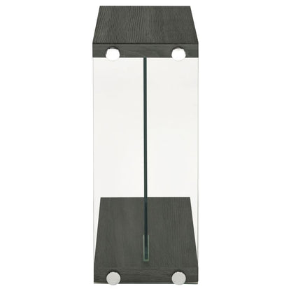 Colby - Engineered Wood C-Shaped Side Table - Weathered Gray CoasterEveryday